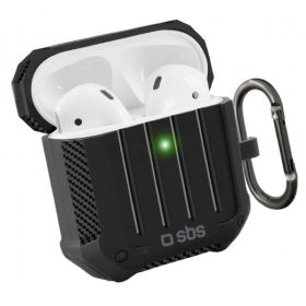 SBS Stoßfeste Hülle für Apple AirPods 1/2 schwarz