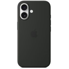 Apple Silikon MagSafe Hülle iPhone 16 Schwarz