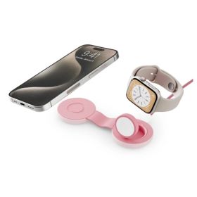 Twelve South ButterFly SE 2-in-1 Qi2 Kabelloses Ladegerät Pink