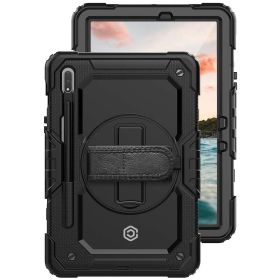Casecentive Handstrap Pro Hardcase mit Griff Galaxy Tab S8 Ultra 2022 schwarz