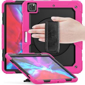 Casecentive Handstrap Pro Hardcase mit Griff iPad Pro 12.9" 2022 / 2021 / 2020 / 2018 Rosa
