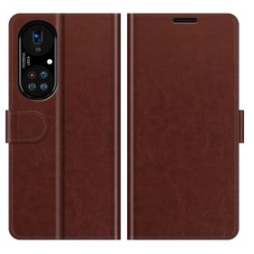 Casecentive Magnetic Leather Wallet Case Huawei P50 Pro braun
