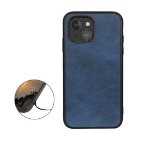 Casecentive Stoßfeste Lederhülle iPhone 12 Mini blau