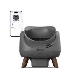 CATLINK Open X - Offene automatische Katzentoilette, grau