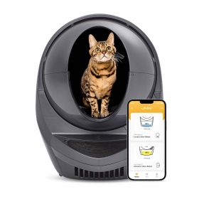 Litter-Robot 3 Connect automatisches selbstreinigendes Katzenklo Grau
