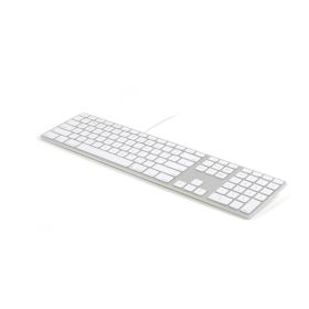 Matias Kabelgebundene Tastatur QWERTZ mit Nummernblock silber