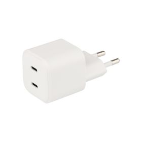 Musthavz Nano Smart 35-W-Ladegerät mit zwei USB-C-Anschlüssen (PD), weiß