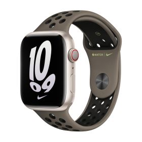 Apple Nike Sport Band Apple Watch 42mm / 44mm / 45mm / 49mm Olive Grau / Schwarz