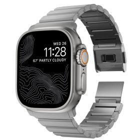 Nomad Aluminum Armband V2 Apple Watch 42/44/45/49mm Silber