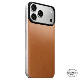 Nomad Magnetische Lederrückseite Horween MagSafe iPhone 18 Pro Max Saddle