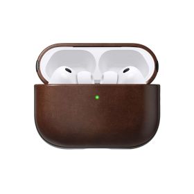 Nomad Modern Horween Lederhülle für AirPods Pro 3 in Rostbraun