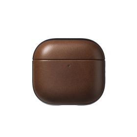 Nomad Moderne Leder Hülle AirPods 4 Braun