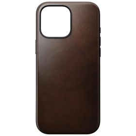 Nomad Modern Leather Case iPhone 16 Pro Max Rustic Brown Horween