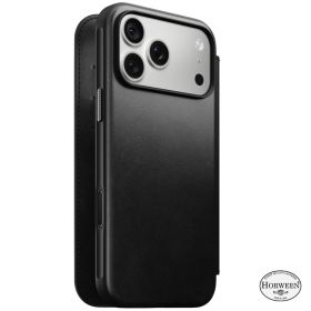 Nomad Modern Lederfolio Horween iPhone 18 Pro Max Schwarz