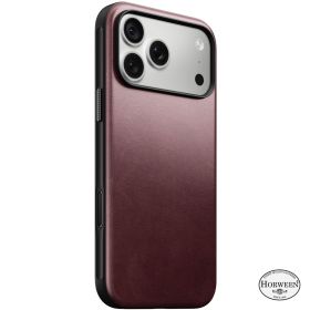 Nomad Modern Lederhülle Horween iPhone 18 Pro Max Burgunderrot