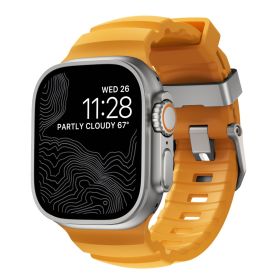Nomad Rocky Point Band Apple Watch 42mm / 44mm / 45mm / 49mm Sol Connector Natural