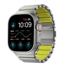 Nomad Stratos Titanium Strap Apple Watch 44mm / 45mm / 46mm / 49mm Naturel/Volt