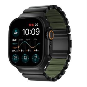 Nomad Stratos Titanium Strap Apple Watch 44mm / 45mm / 46mm / 49mm Schwarz/Forest