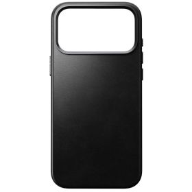 Nomad Traditionelle Leder Hülle iPhone 17 Pro Max Schwarz Horween