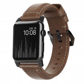 Nomad Lederarmband Apple Watch 42mm / 44mm / 45mm / 49mm braun / schwarz