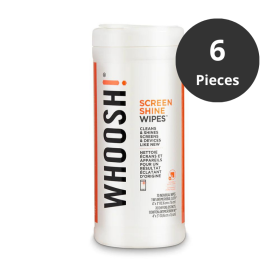 Whoosh Screen Shine Wipes 70er-Pack in Dose Master Packung 6 Stück
