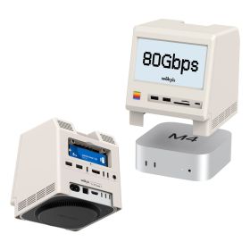 Wokyis Retro M5 Dockingstation Mac Mini M4/M4 Pro 80Gbps