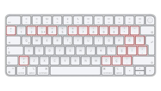 QWERTY T&uuml;rkisch Tastatur